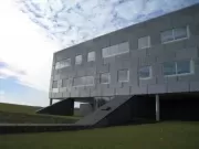 Fassadenverkleidung des Hauptsitzes des Energieversorgers Energinet in Fredericia, Dänemark