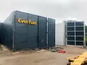 Verkleidung der Wasserstofftankstelle